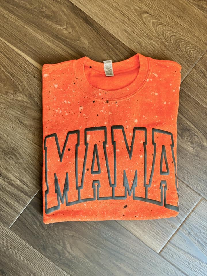 Puff/Splatter MAMA Crewneck