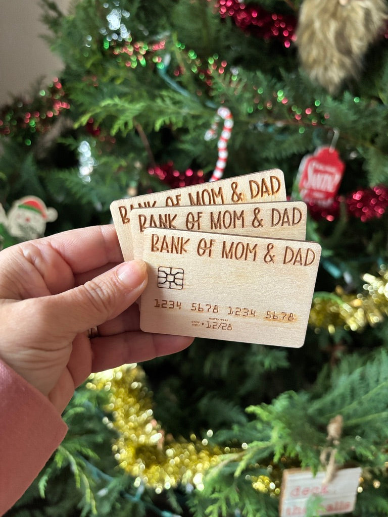 Bank of Mom & Dad - play credit card!