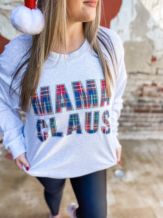 MAMA CLAUS Long Sleeve Tee (RTS)