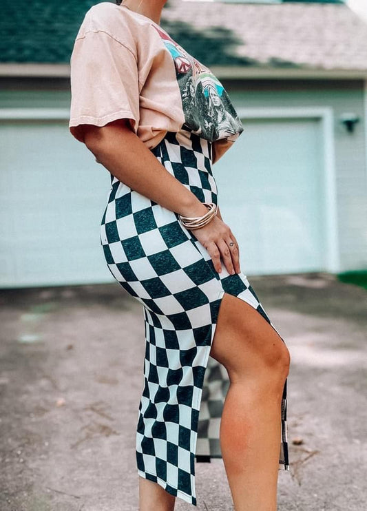 Checkered Skirt